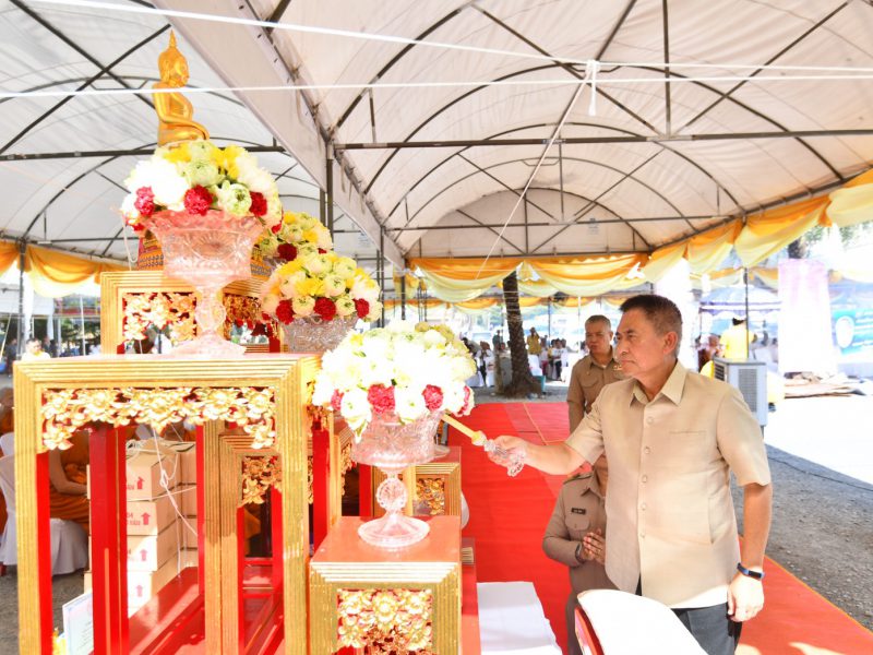 นครปฐม พีธีเจริญพระพุทธมนต์ธัมมจักกัปปวัตนสูตรเนื่องในวันอาฬสาหบูชาและเทศกาลวันเข้าพรรษา 