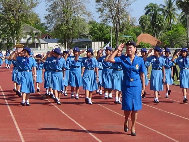 ตรัง  จัดพิธีปฏิญาณตนและสวนสนามในงานวันคล้ายวันสถาปนายุวกาชาดไทยประจำปี 2563