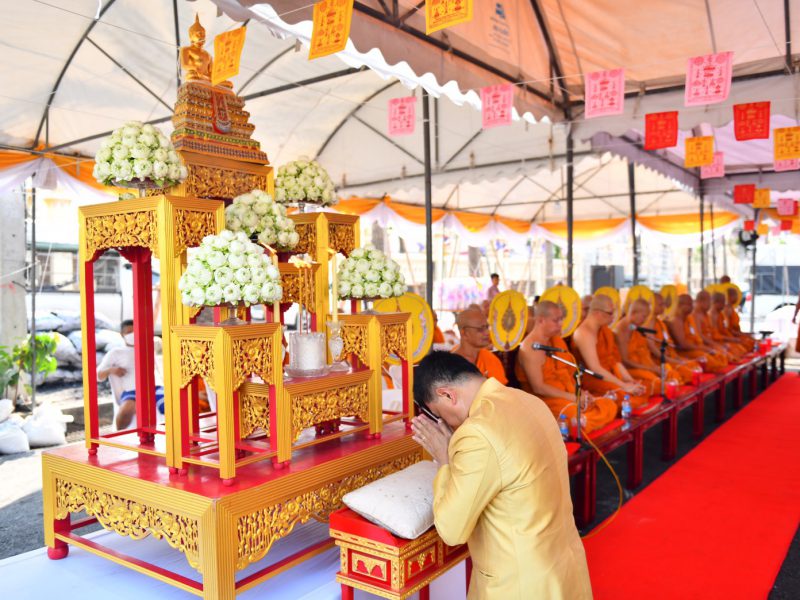 นครปฐม  วัดไร่ขิงเจริญพระพุทธมนต์ธัมมจักกัปปวัตนสูตรเนื่องในวันมาฆบูชา