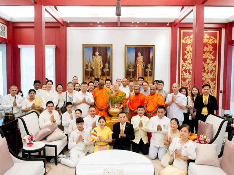 เจ้าประคุณสมเด็จพระมหารัชมงคลมุนีอัญเชิญและปลูกต้นพระศรีมหาโพธิ์ “ปรมัตถสิริมหาโพธิ หน่อเนื้อพุทธางกูร”