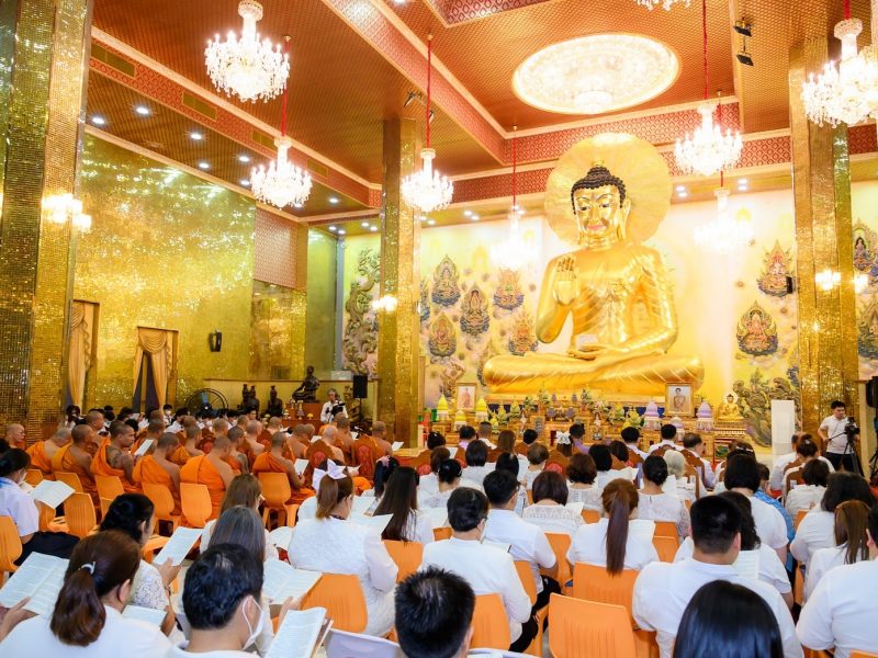 นครปฐม  วัดไผ่ล้อม พระอารามหลวง จัดพิธีเจริญพระพุทธมนต์ ถวายพระพรชัยมงคลแด่สมเด็จพระราชินี