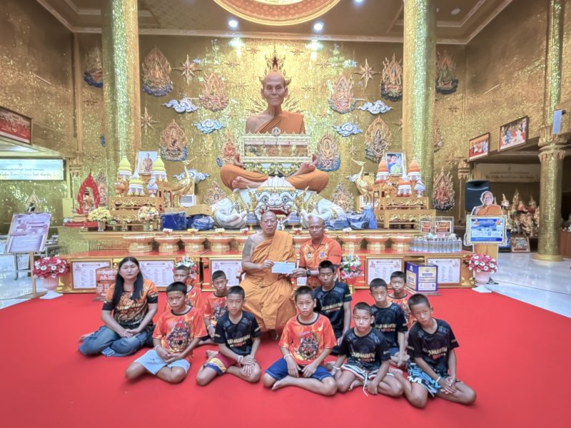 หลวงพี่น้ำฝน ส่งเสริมเยาวชน  สืบสาน สนับสนุน โจโจ้มวยไทยยิม  สร้างมวยไทยที่หนึ่งเวทีโลก