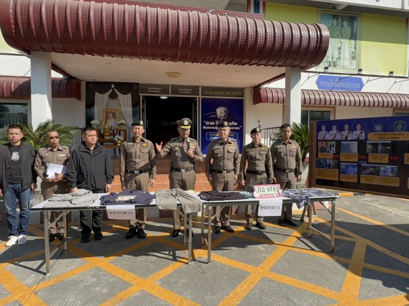 ผู้การตำรวจภูธรจังหวัดนครปฐม แถลงข่าวจับแก๊งค์ลักรถจักรยายนต์ส่งขายไปประเทศลาว