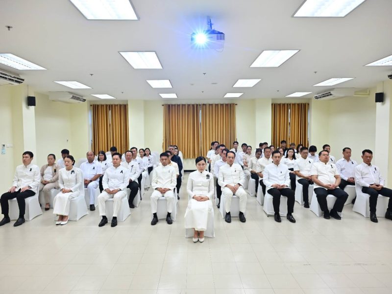 นครปฐม ร่วมพิธีบรรยายธรรม นำอบรมจิตตภาวนา เฉลิมพระเกียรติพระบาทสมเด็จพระเจ้าอยู่หัว