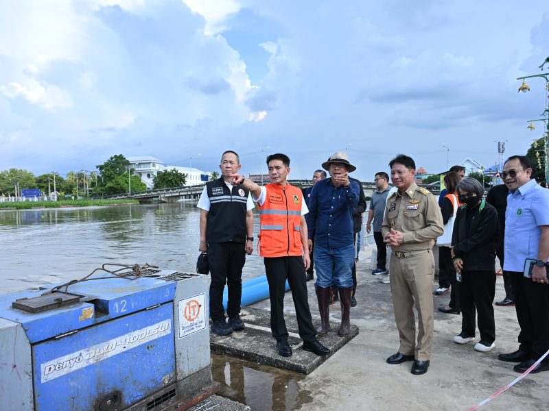 นครปฐม  รองผู้ว่าฯลงพื้นที่ติดตามสถานการณ์อุทกภัย ในพื้นที่
